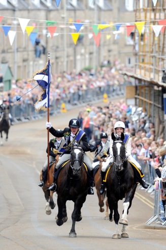 Braw Lad and Braw Lass Galloping